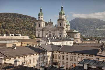 Fototapeta na wymiar The Salzburg Cathedral (Salzburger Dom), Austria