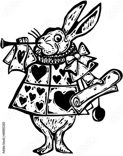 clipart alice in wonderland rabbit - photo #21
