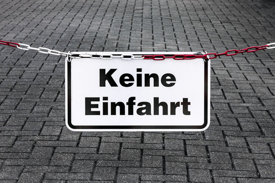 Keine Einfahrt - Zusatzzeichen