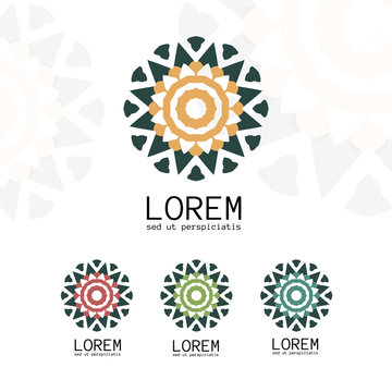 Simple geometric logo template.