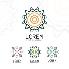 Simple geometric logo template.