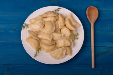 Russian dumplings with cheese