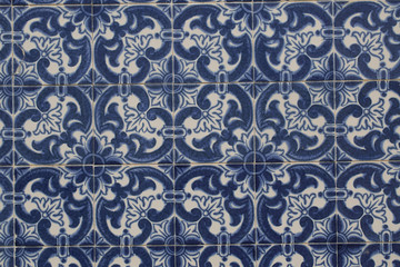 Detail of some typical portuguese tiles