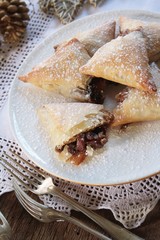 Christmas mincemeat samosas
