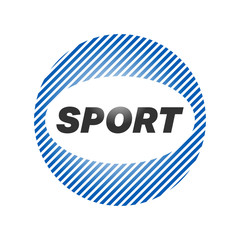 Abstract round sport logo