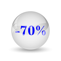 70 percent discount icon
