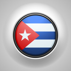 Fototapeta premium Cuba button