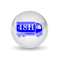 48H delivery truck icon