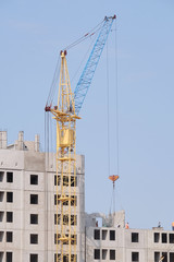 Naklejka premium the image of a tower crane