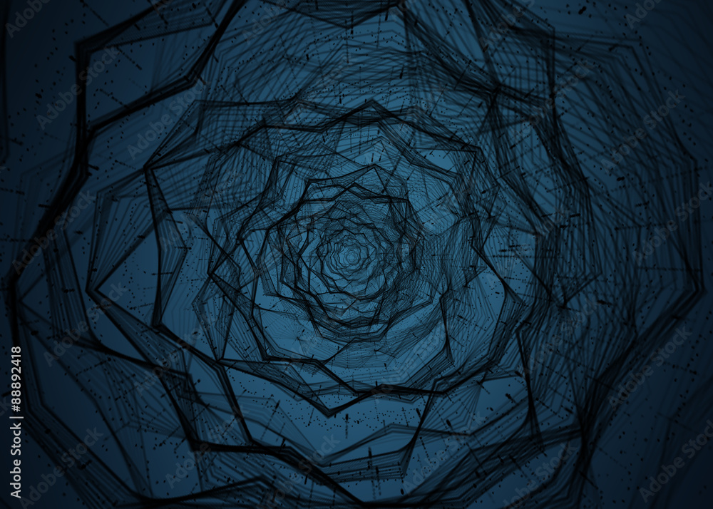 Wall mural digital cyber pattern.blue wallpaper creatie abstract background concepts.