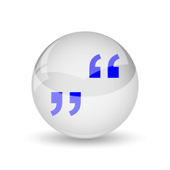 Fototapeta premium Quotation marks icon