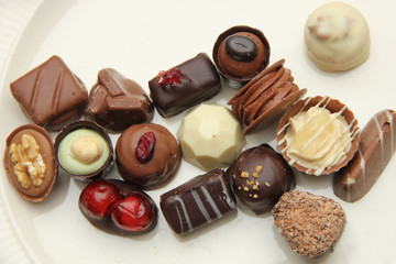 Decorated chocolates