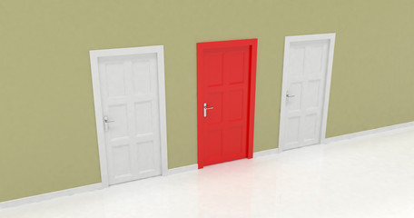 3d door render