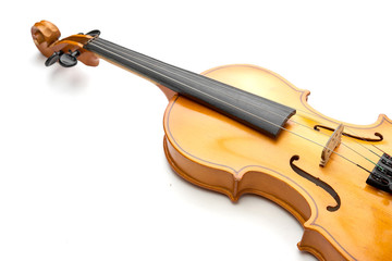 violin on white background - 88895839