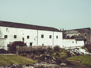 Fototapeta na wymiar House with mill