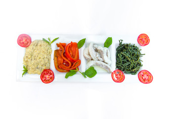 Verschiedene Vorspeisen