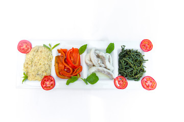 Verschiedene Vorspeisen