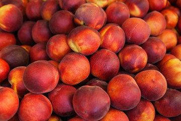 Fresh organic peaches