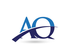 AQ Logo Letter Swoosh