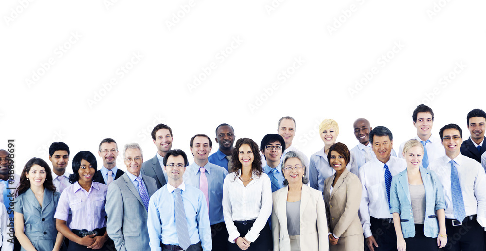 Wall mural Multiethnic Group Business People Standing Concept - Wall murals