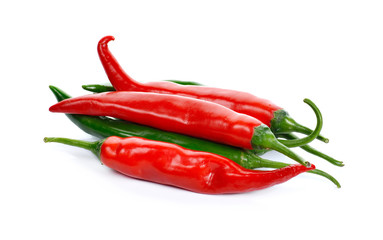 peppers isolated on white background