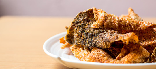 Crispy fish skin