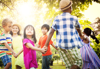Children Friendship Togetherness Game Happiness Concept
