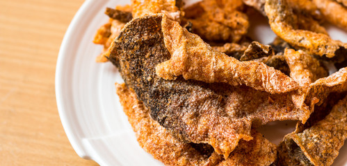 Crispy fish skin