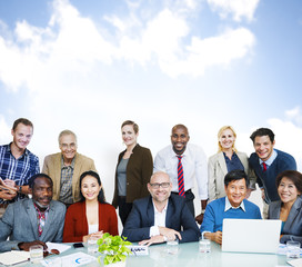 Adult Group of People Occupation Smiling  Concept