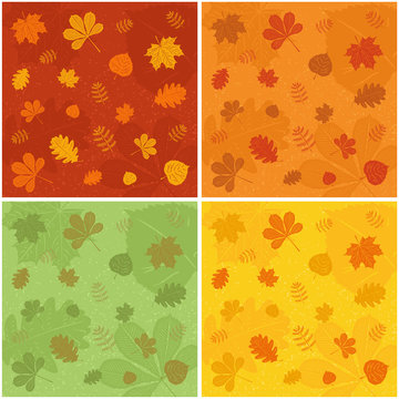 Autumn pattern, vector illustration