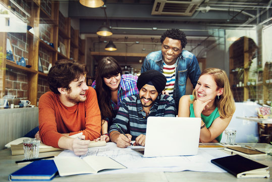 Diverse Architect People Group Working Concept