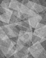 gray black background of white blocks squares and rectangles layered in abstract background pattern on black, detailed line or canvas brush strokes texture