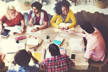 Diverse Architect People Group Working Concept