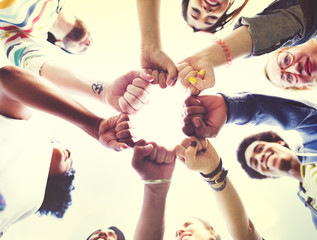 Friends Friendship Fist Bump Togetherness Concept