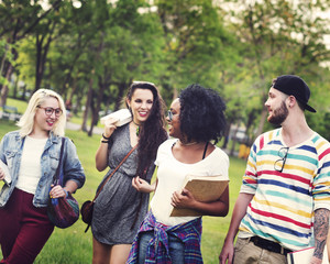 Diversity Teenagers Friends Friendship Team Concept