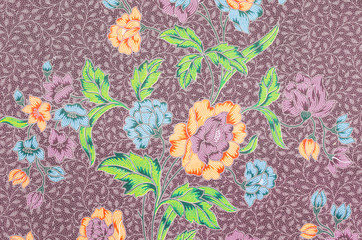 Fabric Batik pattern design.