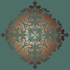 Damask vintage floral background pattern, vector Eps10 illustration.