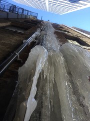 ice on tall building