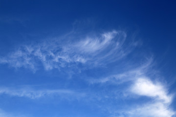 Blue sky background with light cloud