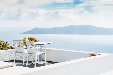Photo sur Plexiglas Plage tropicale Beautiful terrace with sea view