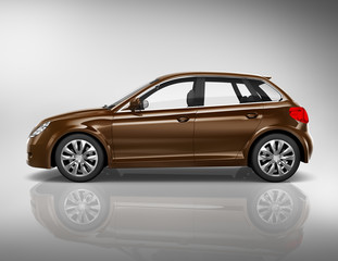 Car Vehicle Transportation 3D Illustration Concept