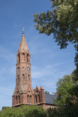 Fototapeta na wymiar Kirche in Brodowin, Deutschland
