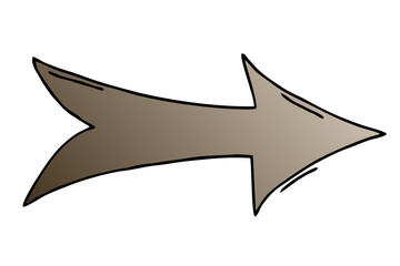 braun, grauer Pfeil