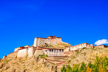 Fototapeta na wymiar Castle in Tibet