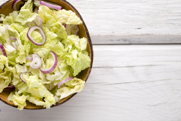 Lettuce. Vegetarian food, light snacks.