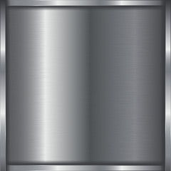 Steel background with frame