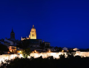 Fototapeta na wymiar Segovia cathedral.