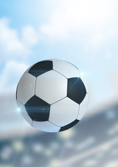 Fototapeta premium Ball Flying Through The Air