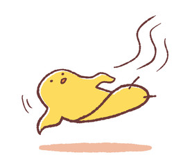 プレスされたヒヨコ © TAMAGO POTATO