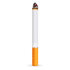 Burning cigarette